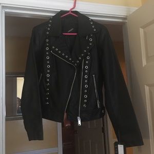 Collection b New York faux leather Grommet jacket